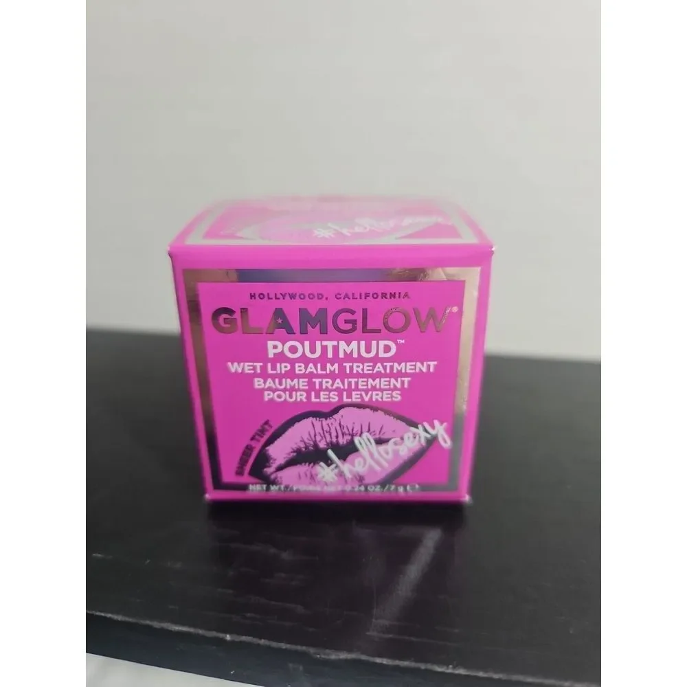 GlamGlow Shellosexy PoutMud Wet Lip‎ Balm Treatment 0.24 oz NIB